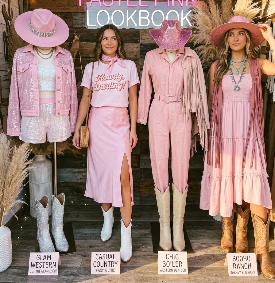 Trendy-Pastel-Pink-Cowgirl