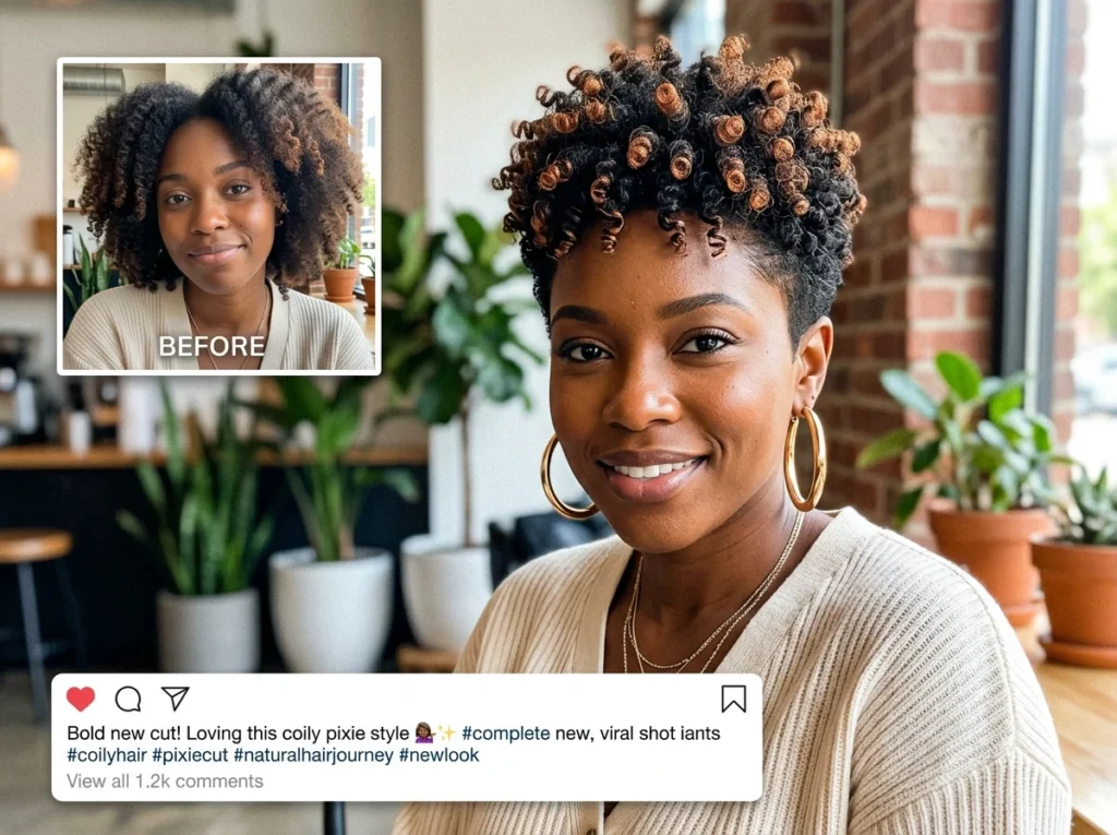 Viral-Coily-Pixie-Cut-Ideas