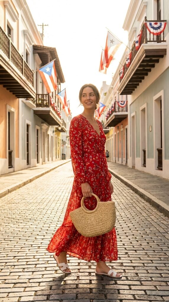 Red Maxi Dress Celebration Look
