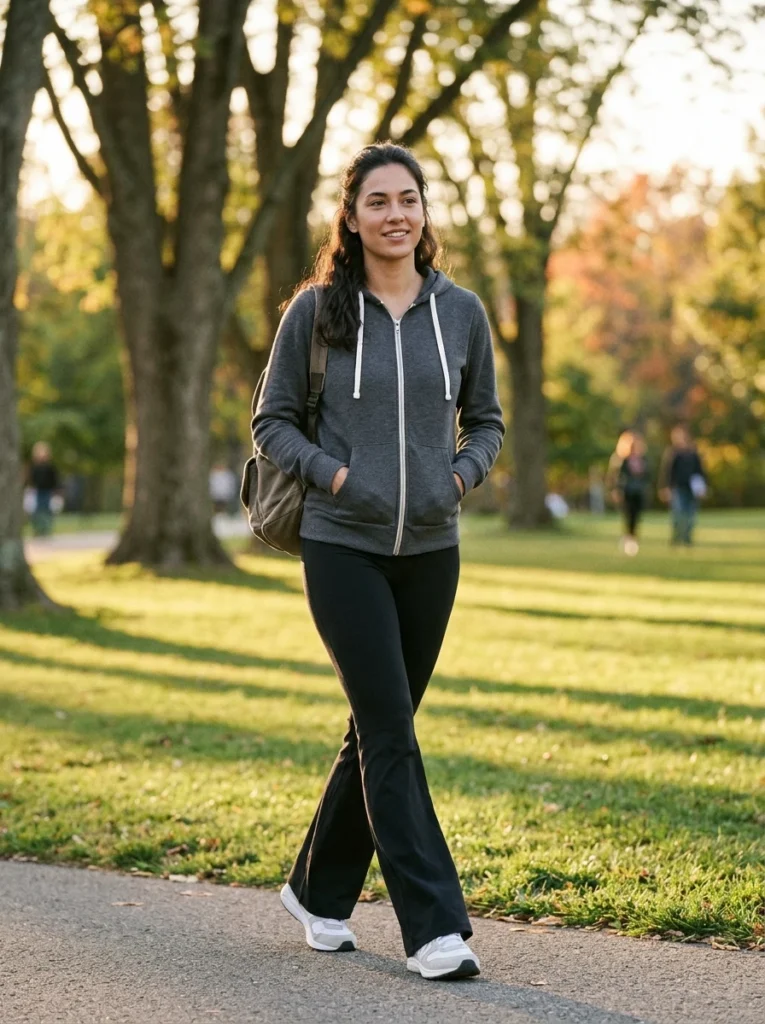  Zip-Up Hoodie and Flare Yoga Pants