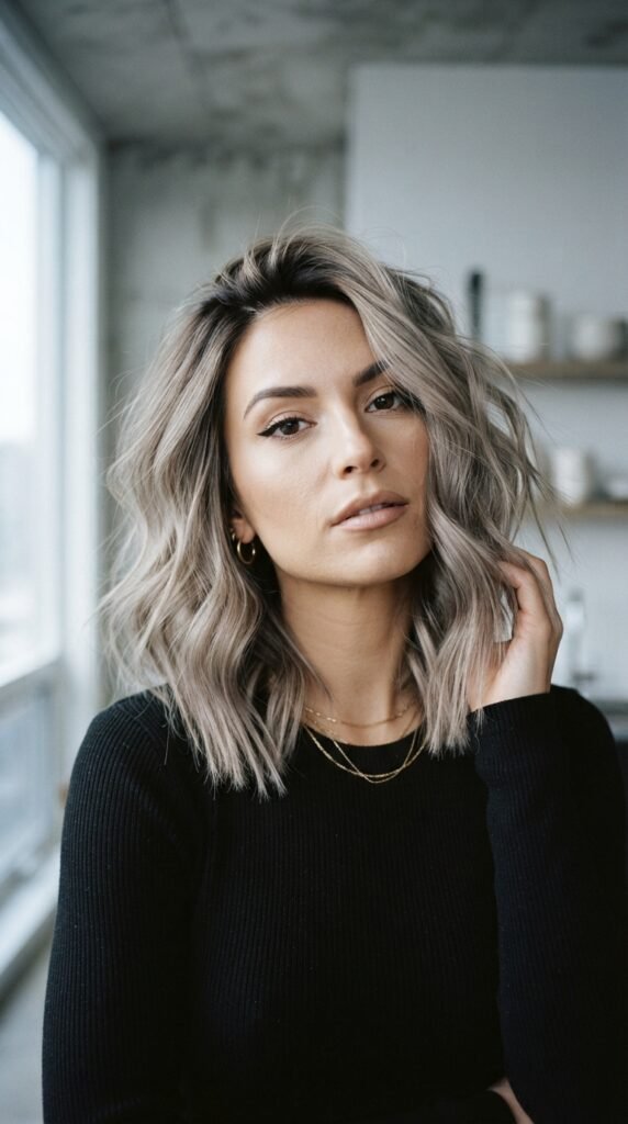 Smoky Ash Blonde Hairstyle