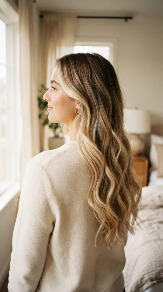 Buttercream Blonde Balayage Hairstyle