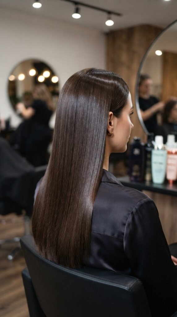 Glacé Chocolate Brunette Hairstyle