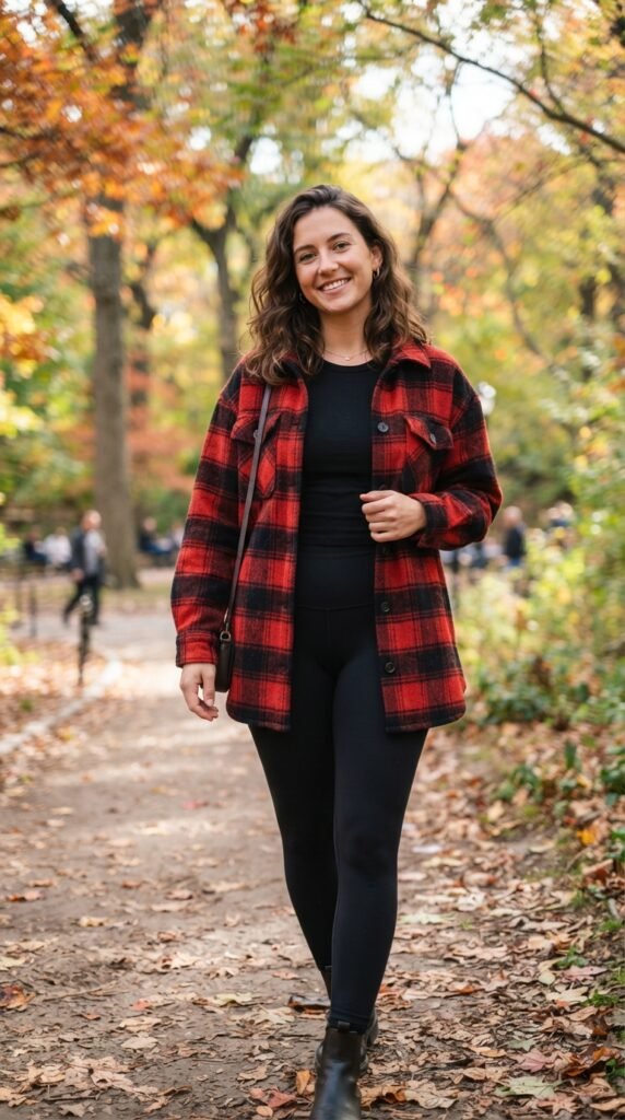 Chunky Cardigan over a Fitted Tank and Fluid Trousers