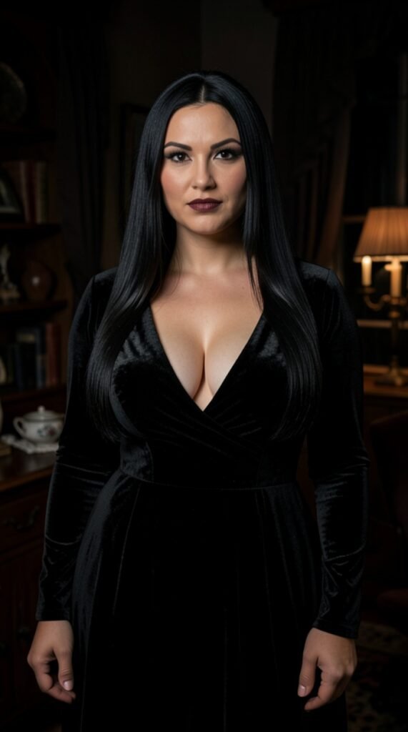 Morticia Addams Gothic Siren Costume