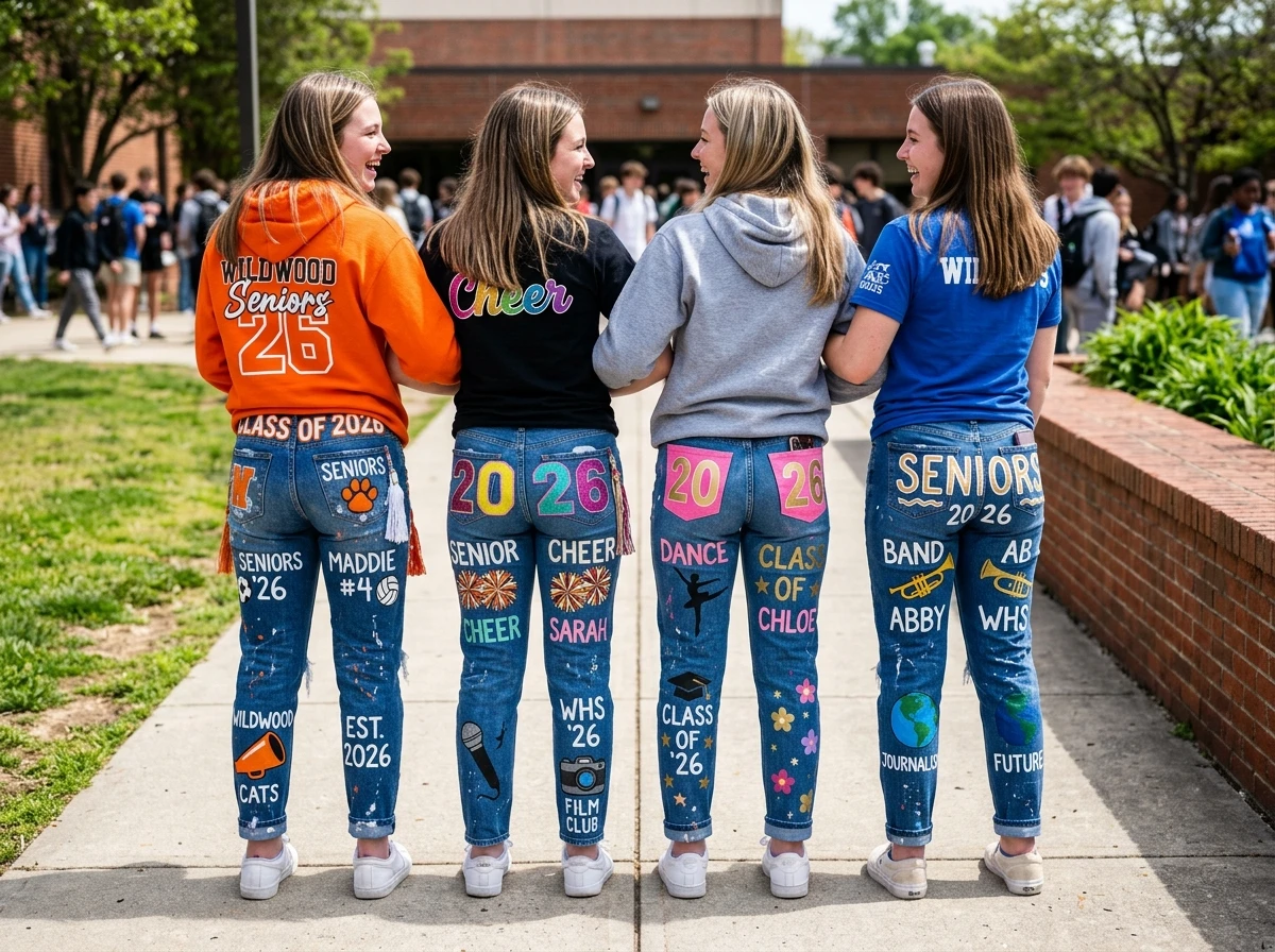 Back of Senior Jeans Ideas