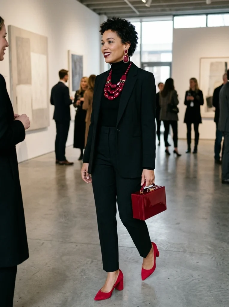 Bold Ruby Red Statement Pieces