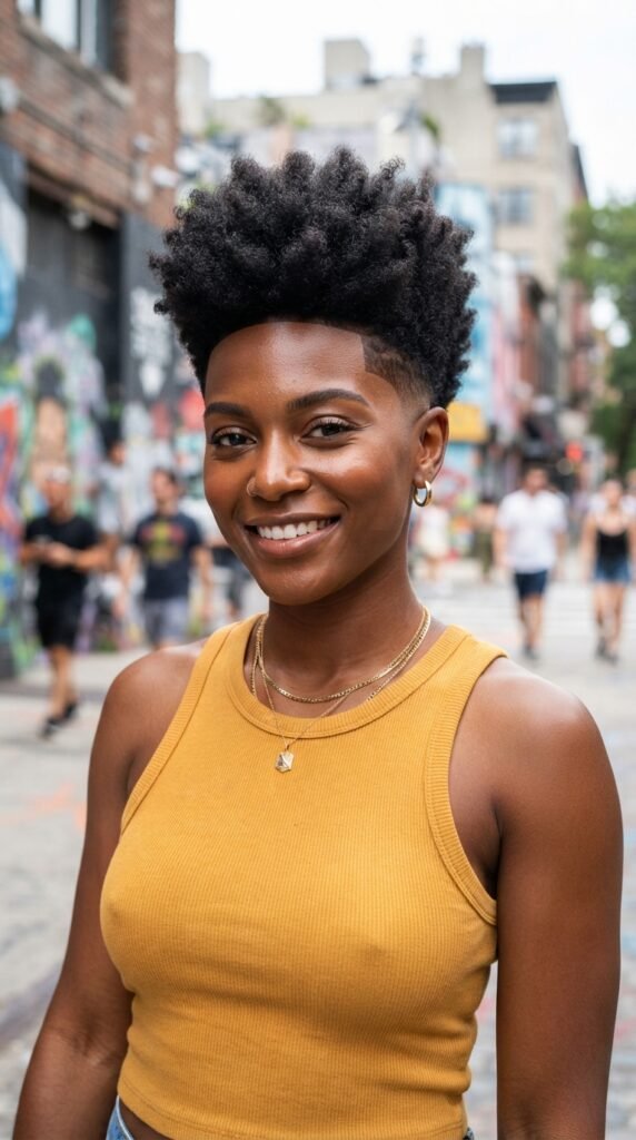 The Bold Tapered Cut Afro Hairstyle