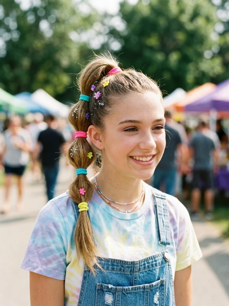 Bubble Ponytail for Fun