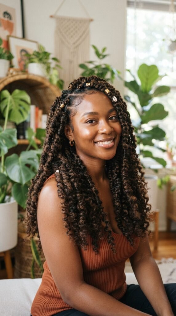 Chunky Passion Twists Protective Hairstyle