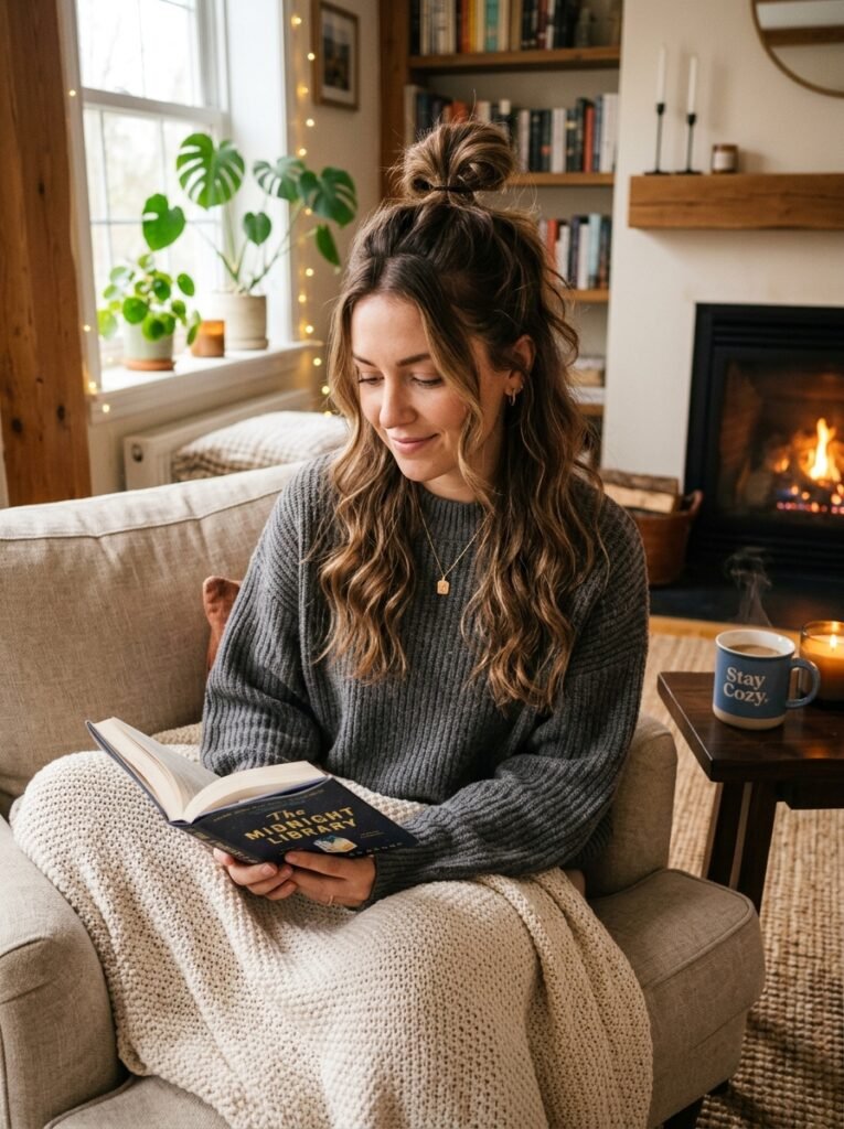 Cozy Half-Up Top Knot