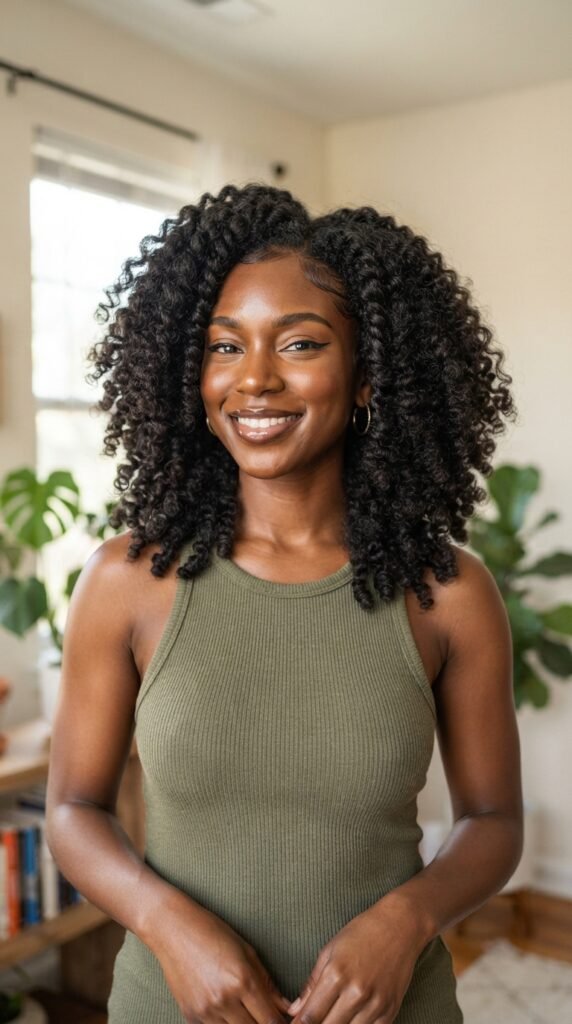 Defined Two-Strand Twist Out Hairstyle