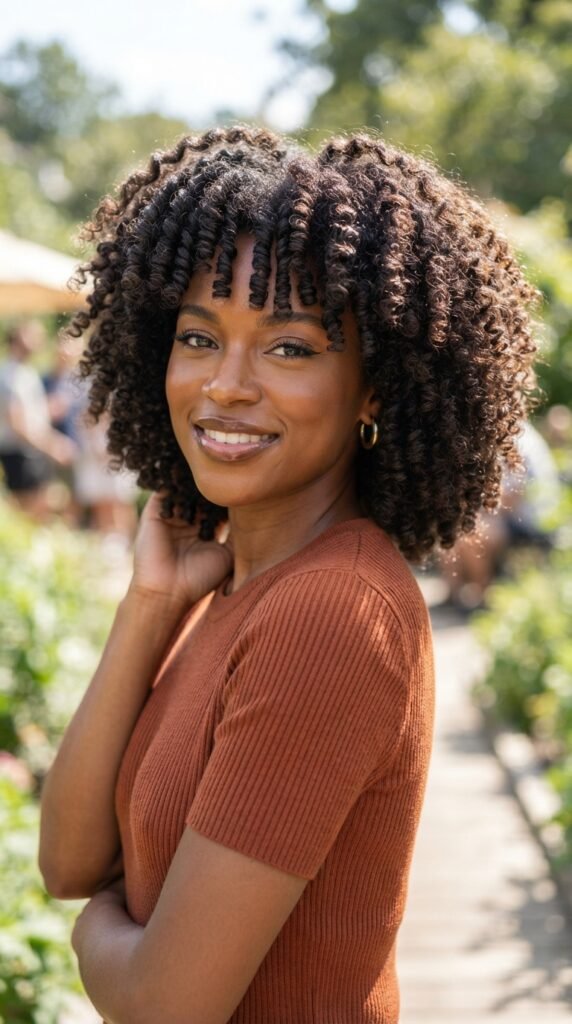 The Defined Twist-Out Afro Hairstyle