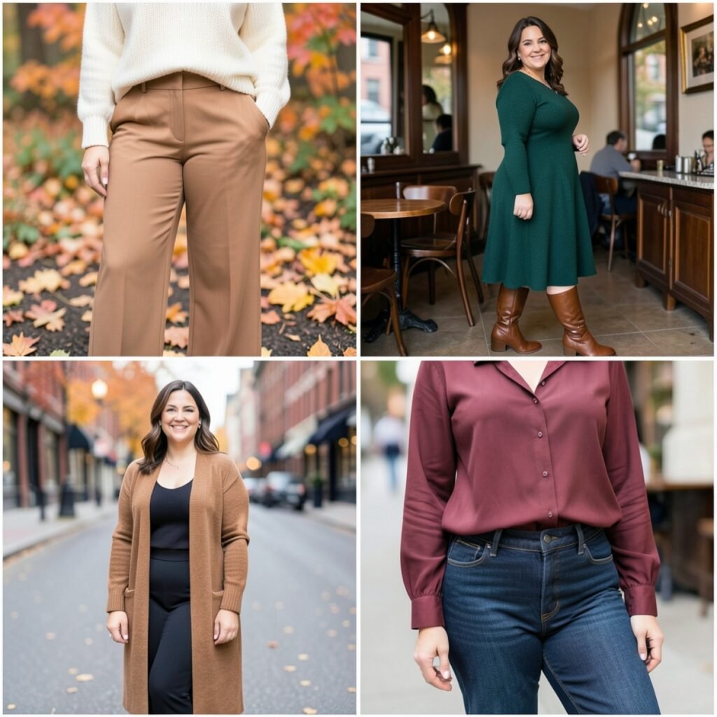 Apron Belly Fall Outfits For Women 2026: 10 Flattering Looks