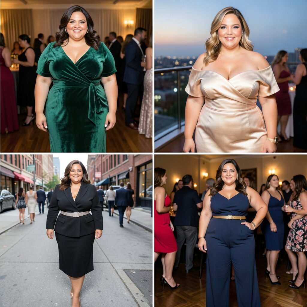 Plus Size Cocktail Outfits Curvy Women 2026: 15 Looks