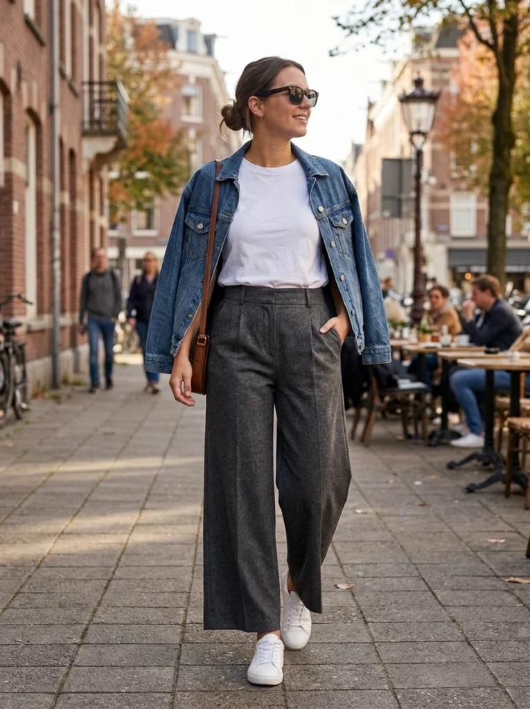  High Waisted Wide Leg Pants