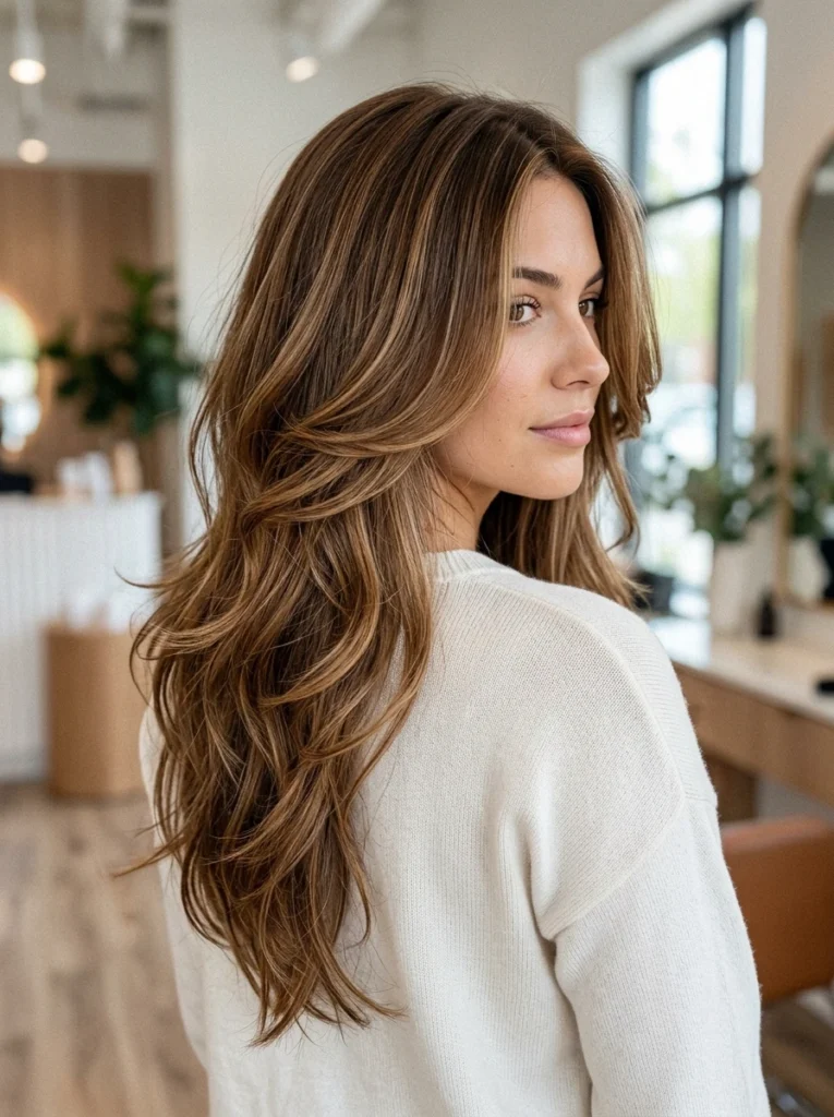 Highlighted Butterfly Haircut Dimension