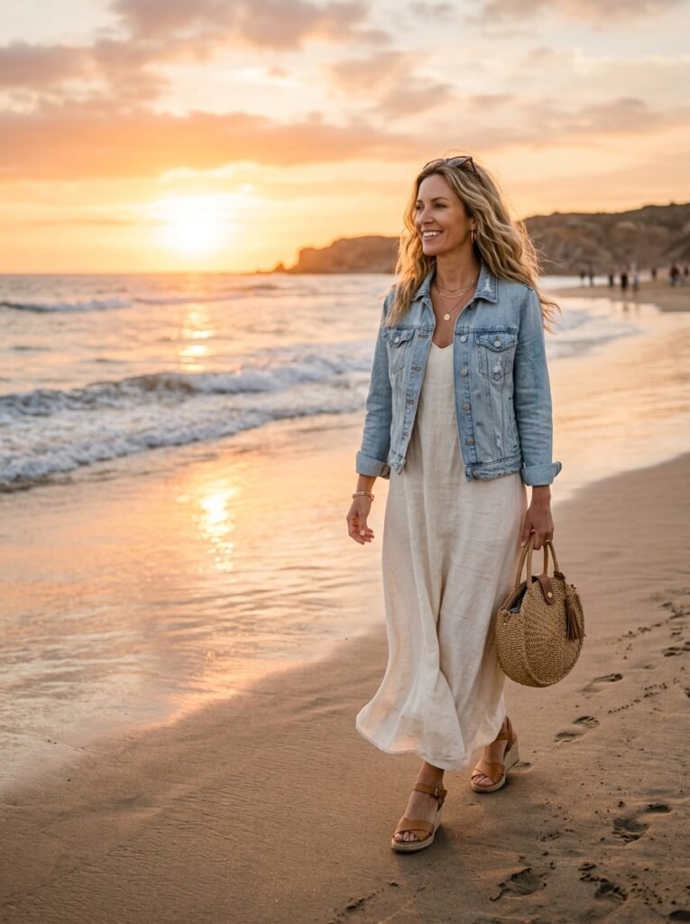 Maxi-Dress-with-Denim-Jacket.