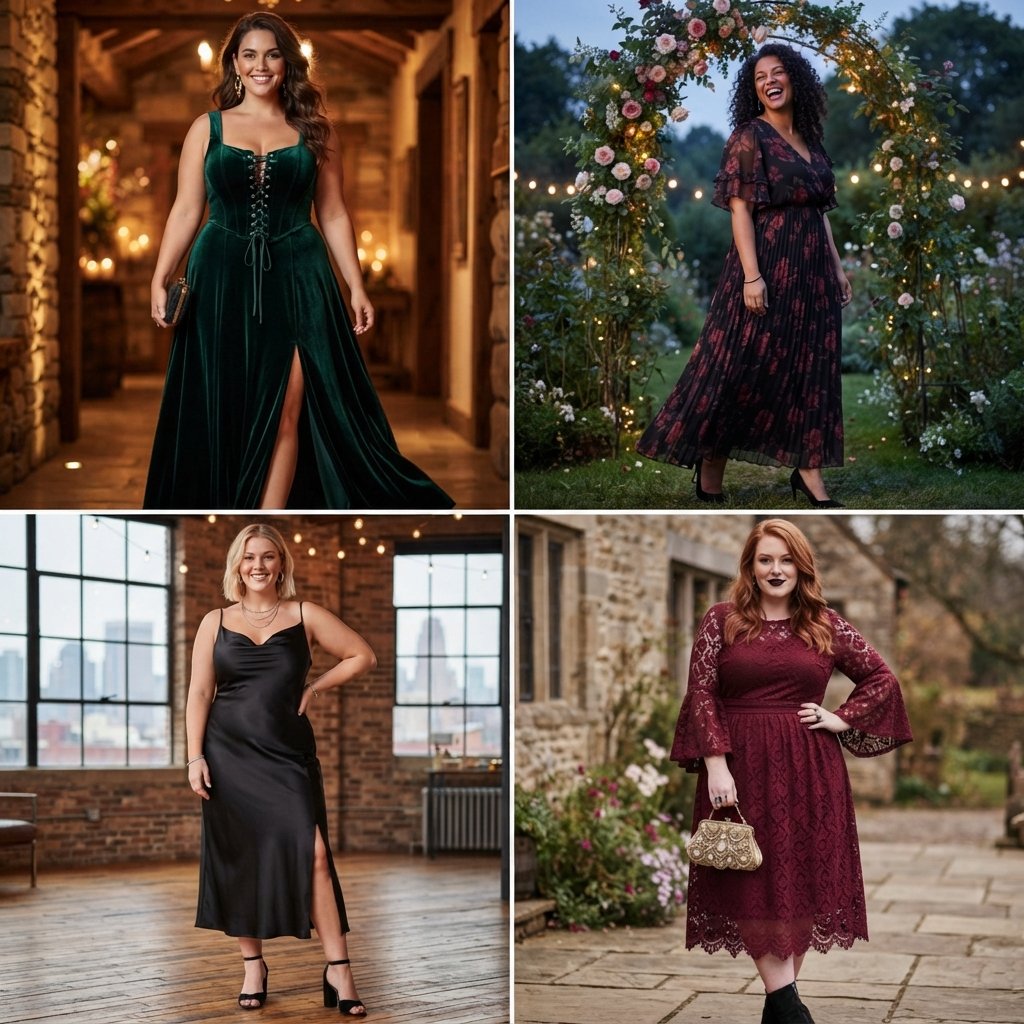 Plus Size Alt Wedding Guest Outfits For Women 2026