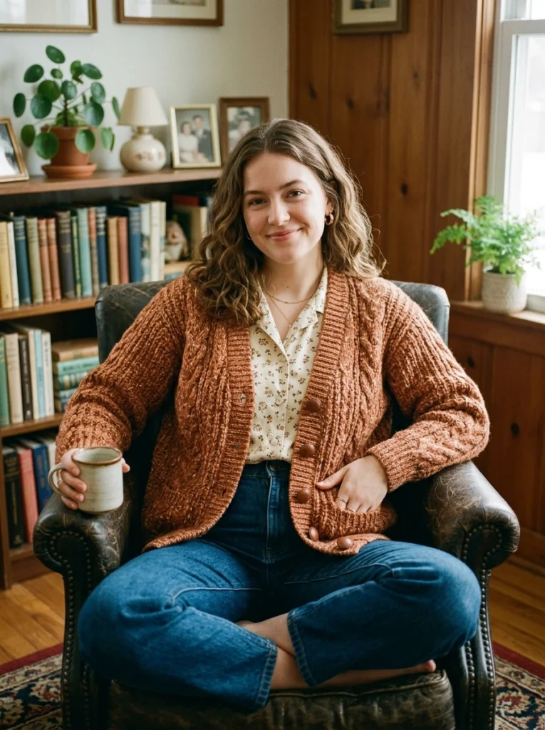  Retro Button Down Cardigan