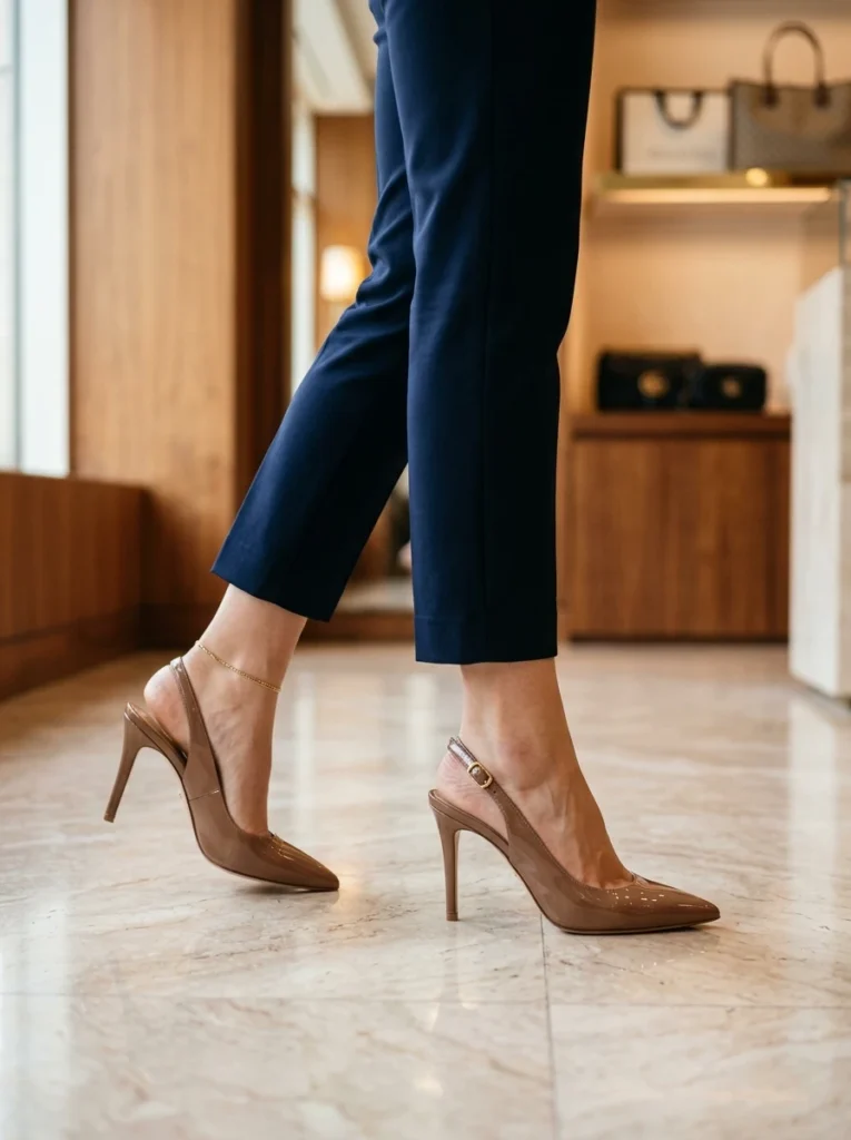  Simple Slingback Heels for Polish