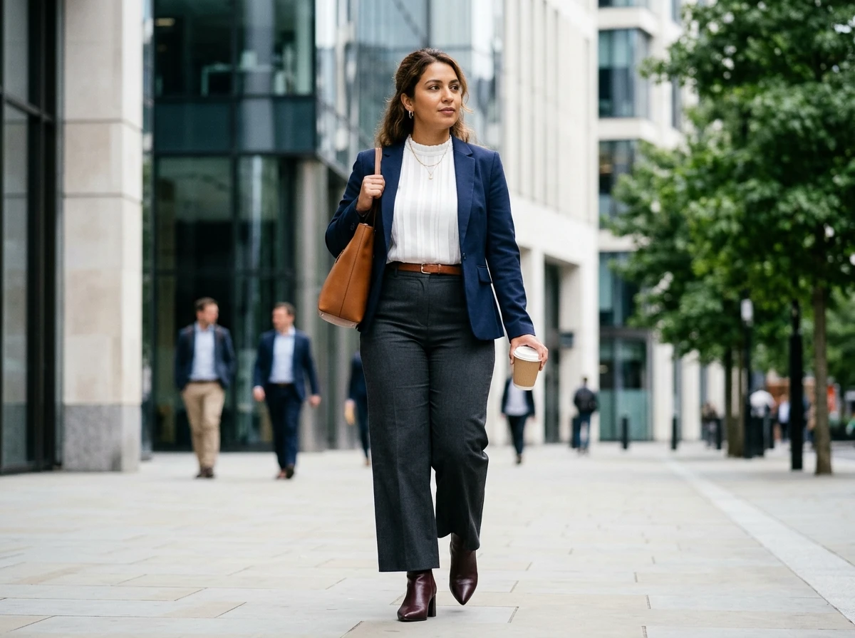 Stylish Work Attire for Body Shape Pear