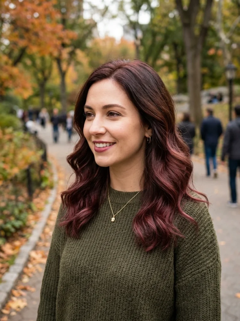 Subtle Burgundy Ombre