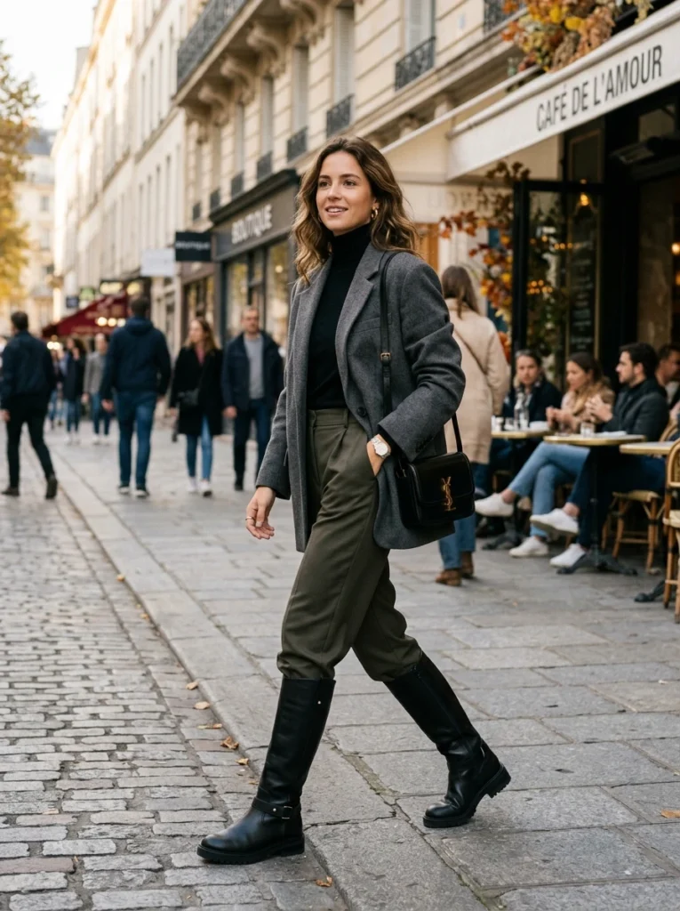  Trendy Knee-High Boots with Trousers