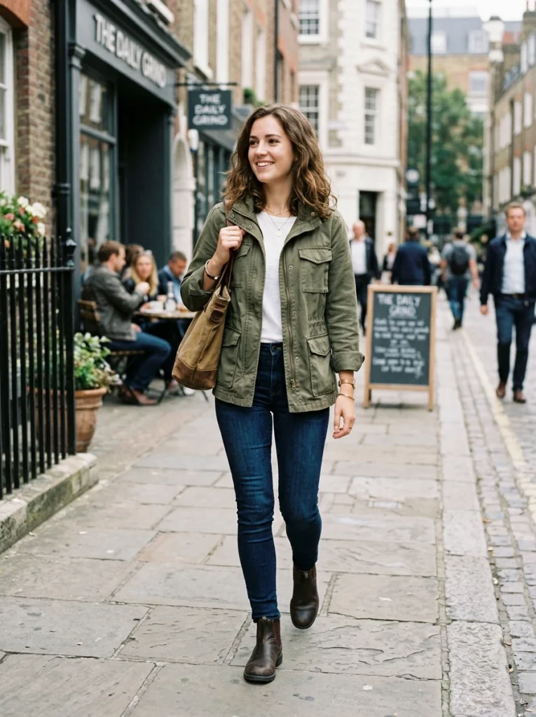 Utility Jacket and Skinny Jeans