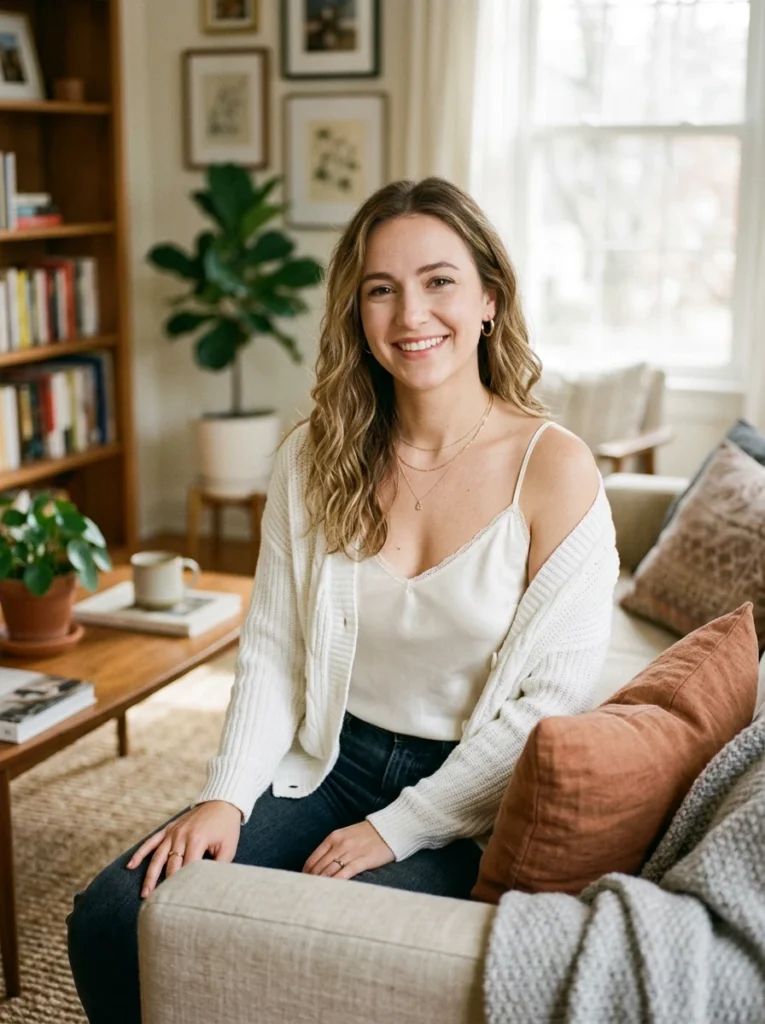 White Cardigan over Silk Camisole