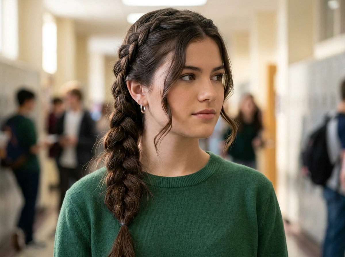 braid hairstyle ideas for a rectangle face shape