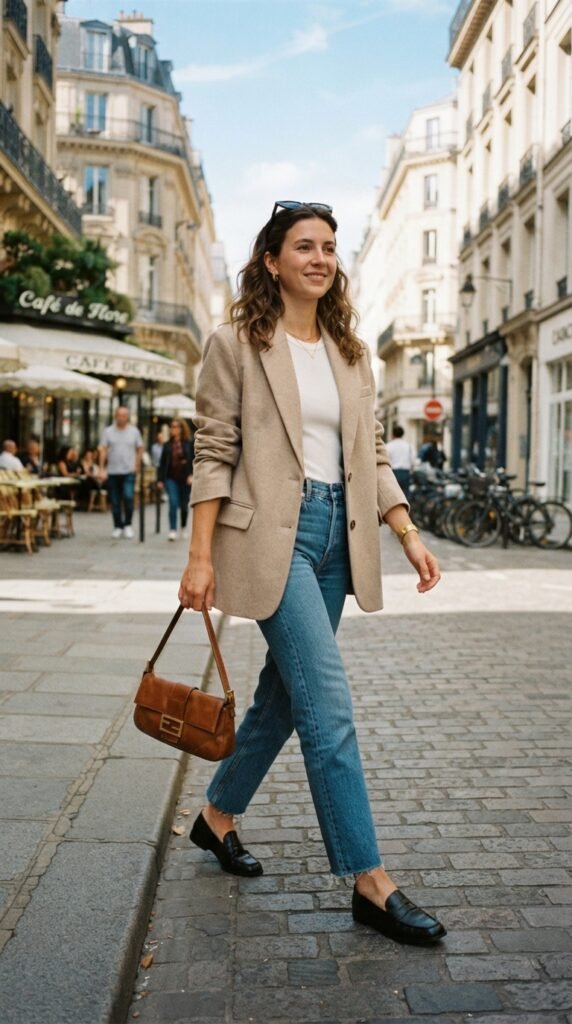 Baguette Bag with Straight-Leg Jeans