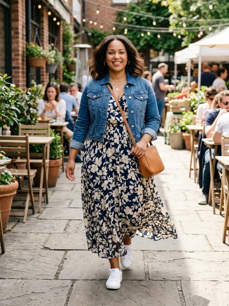 Add a Cropped Denim Jacket for Brunch