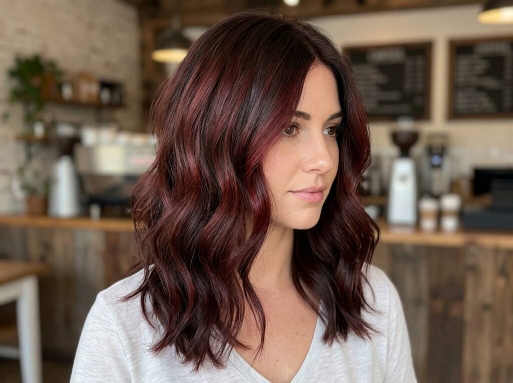 Cherry Cola Balayage Ideas