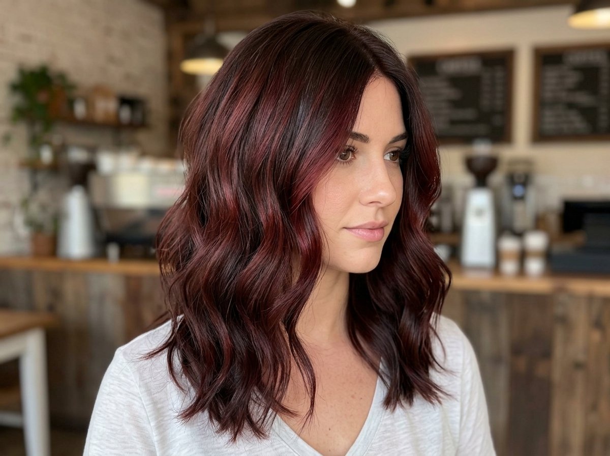 Cherry Cola Balayage Ideas