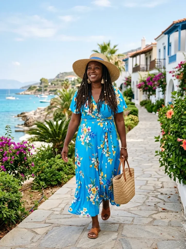 Create a Vacation Look With Woven Accessories