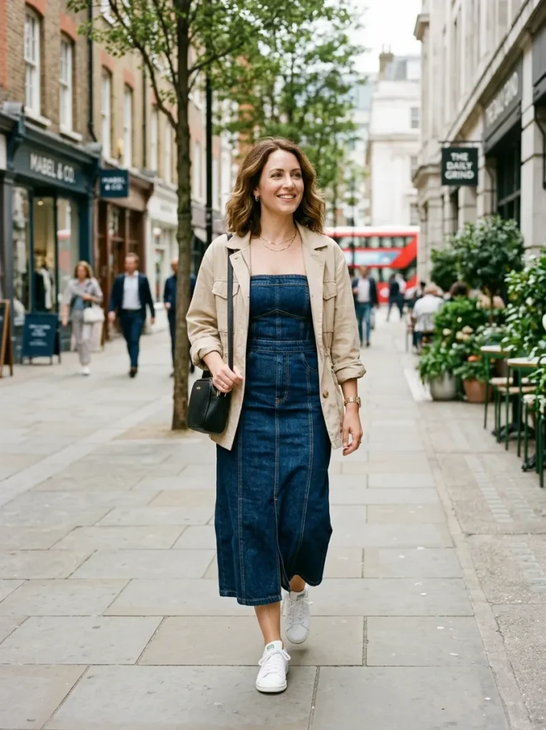 Denim Strapless Dress