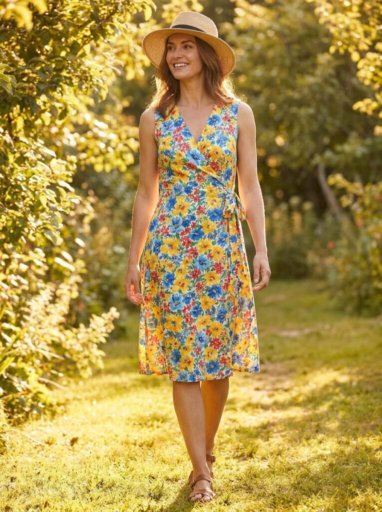 Floral Wrap Dress for Sunny Days