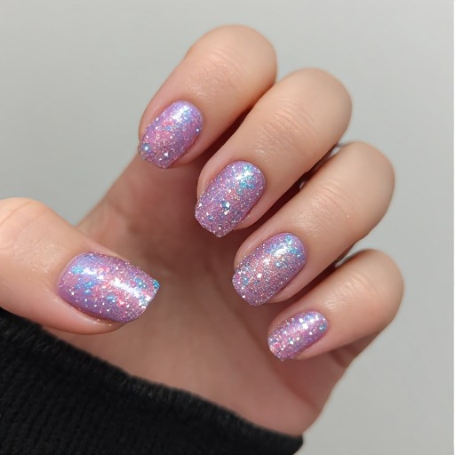 Glitter Accent Nails