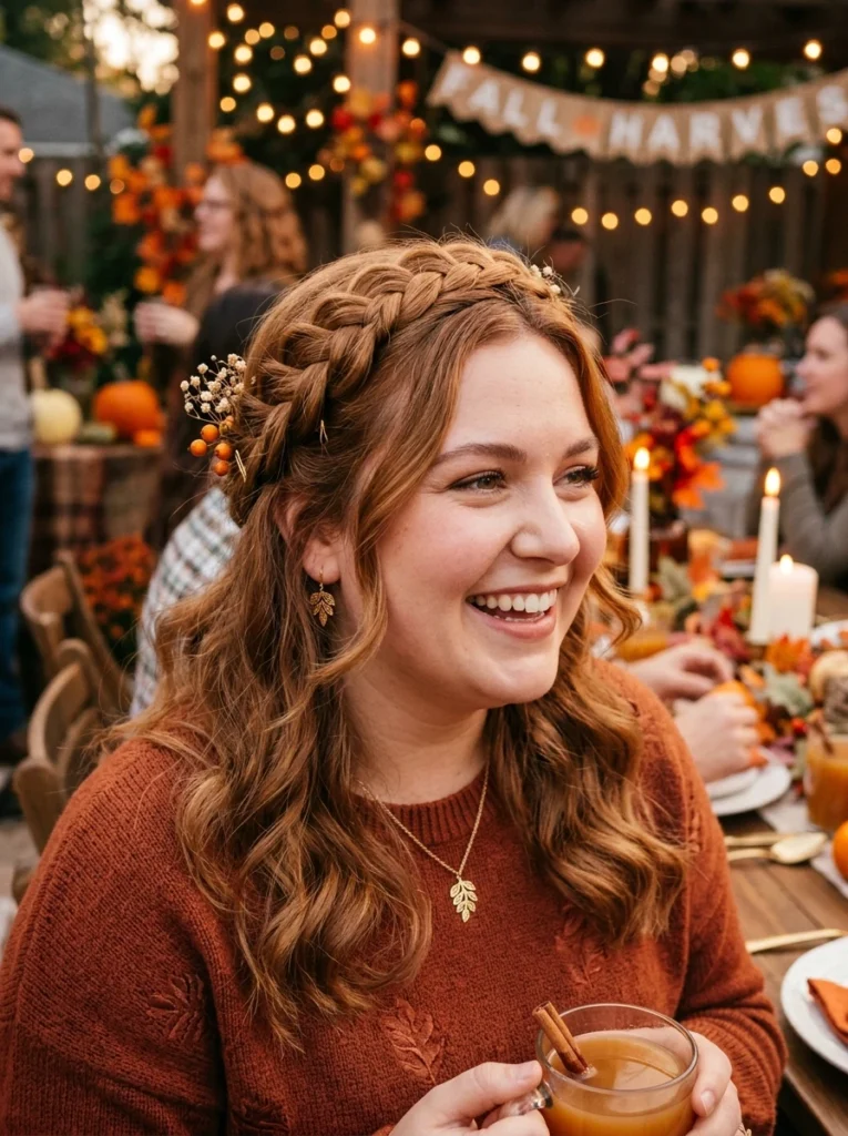 Half-Up Crown Braid 