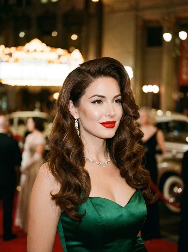 Hollywood Glamour Deep Side Part