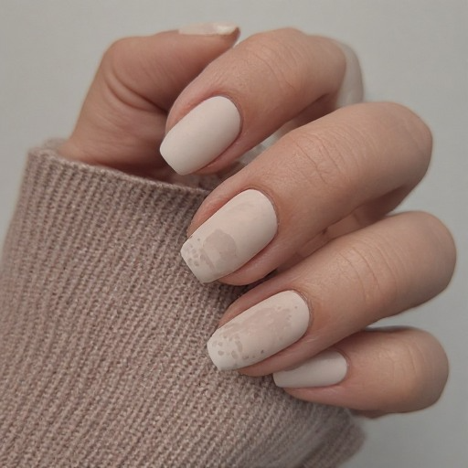 Neutral Matte Nails