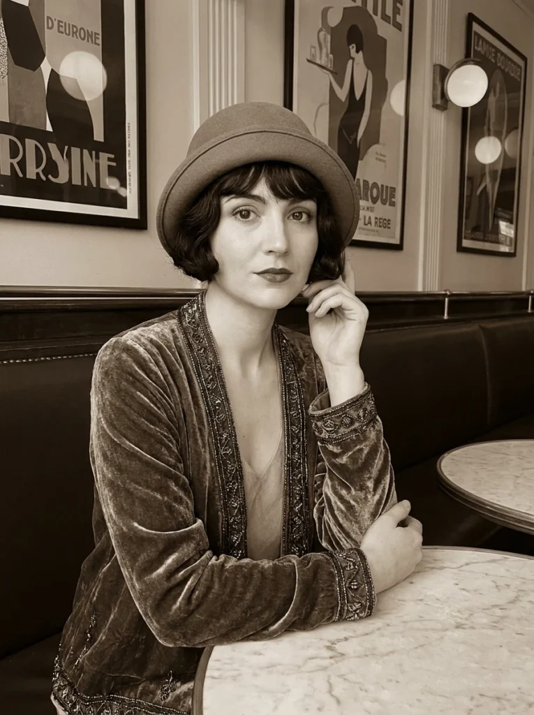 Retro 1920s Vintage French Bob