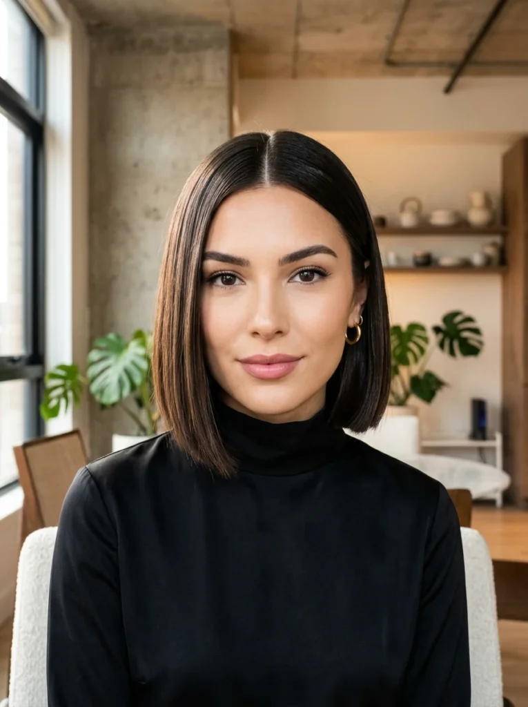Silky Press-Out Bob with Flip Ends