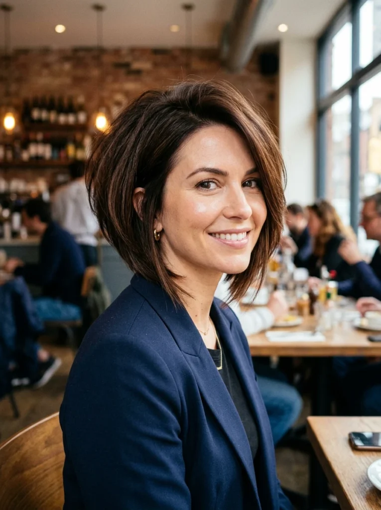 Stacked Wedge Bob with Volume