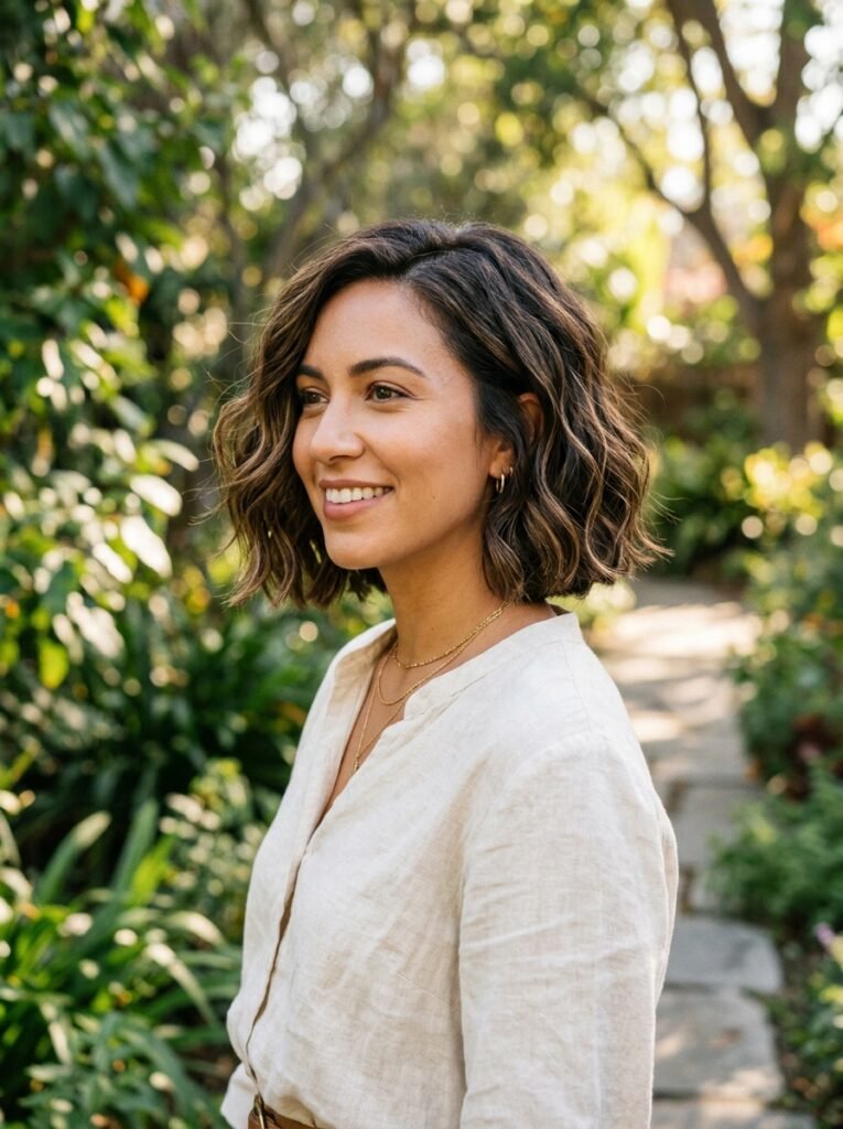 Style a Box Bob With Natural Waves