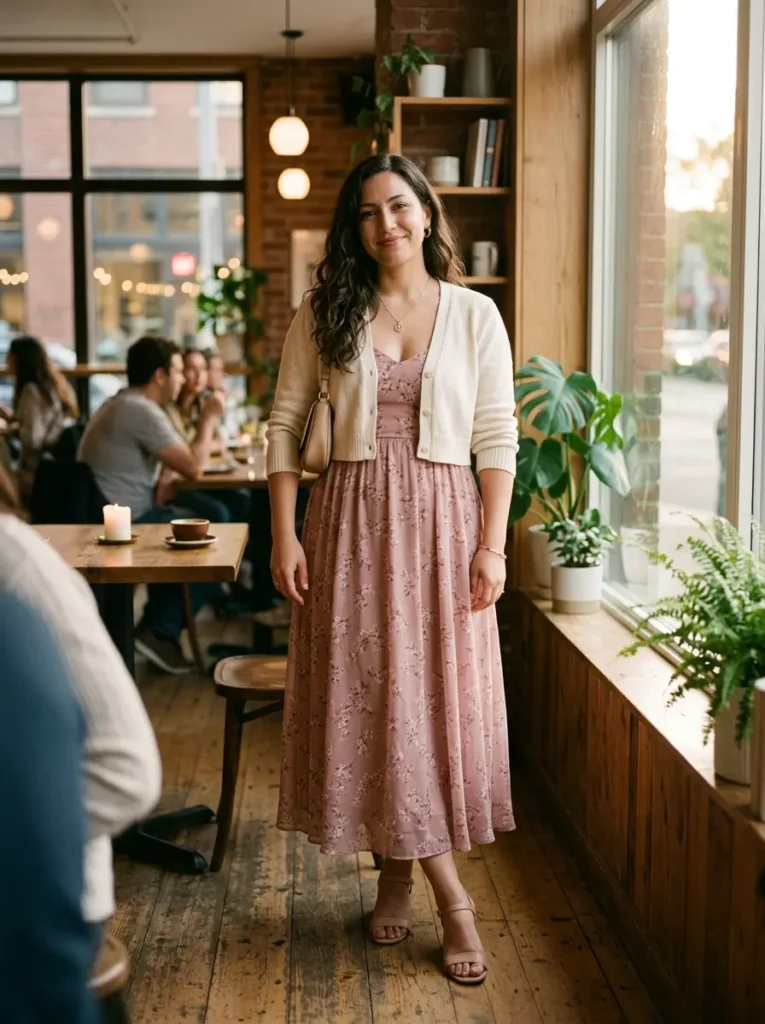 Try a Soft Cardigan for a Cozy Date Night