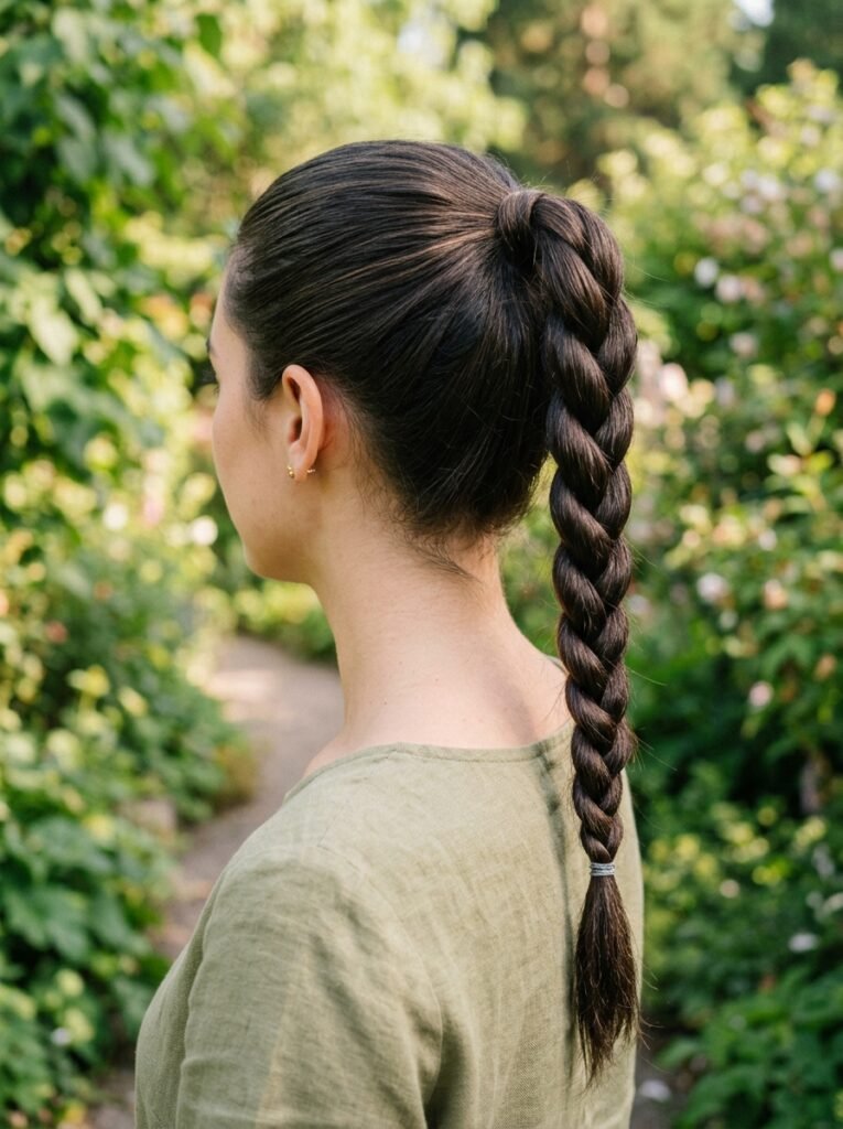 Twisted Rope Braid Ponytail