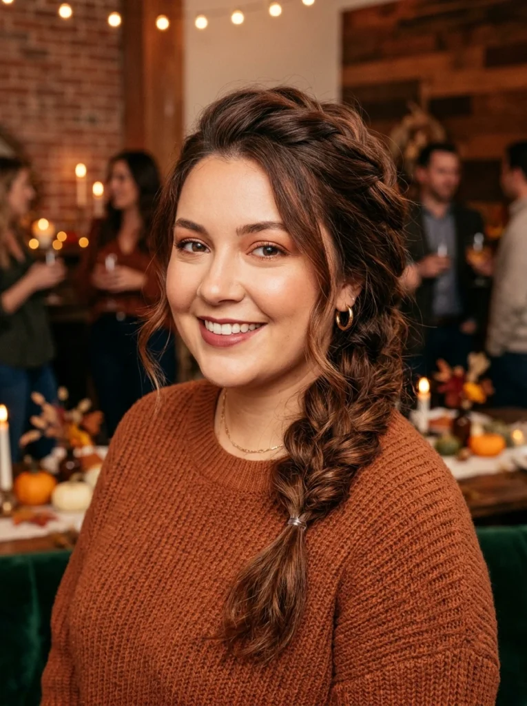 Voluminous Side Messy Braid  Face Shape