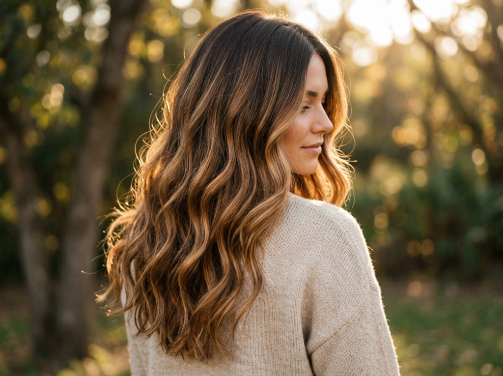 Warm Balayage Hair